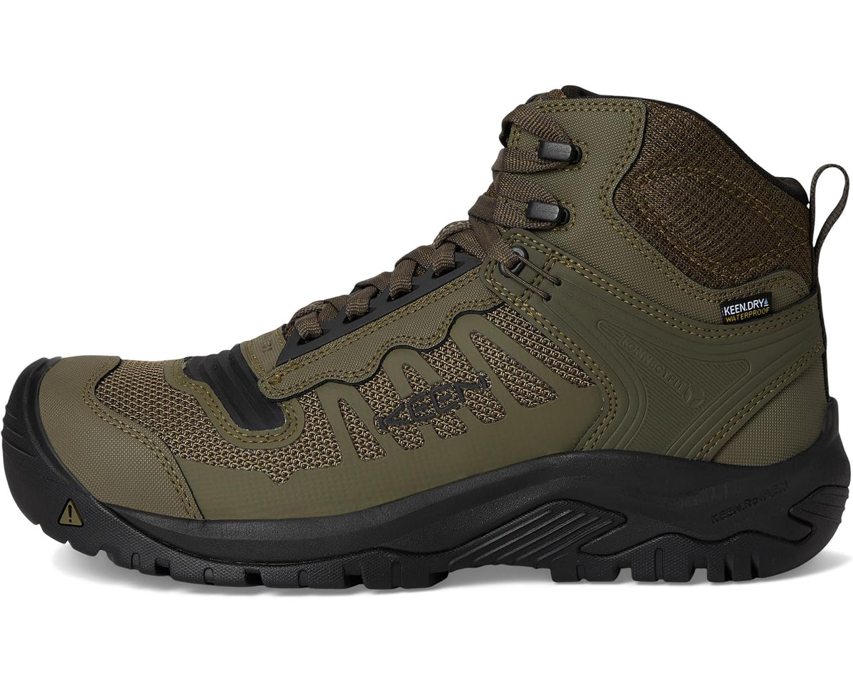 Men's KEEN Utility Reno KBF Mid Waterproof (Comp Toe) Dark Olive/Black