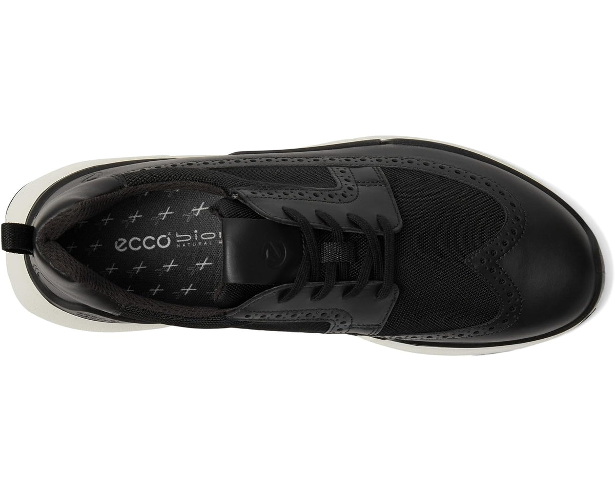 Men's ECCO Biom 2.2 Brogue Sneakers Black/Black