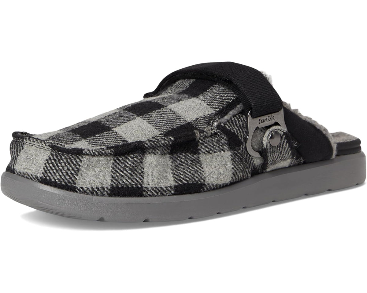 Men's Sanuk Happy Hour Lite Buffalo Chill Black/Grey
