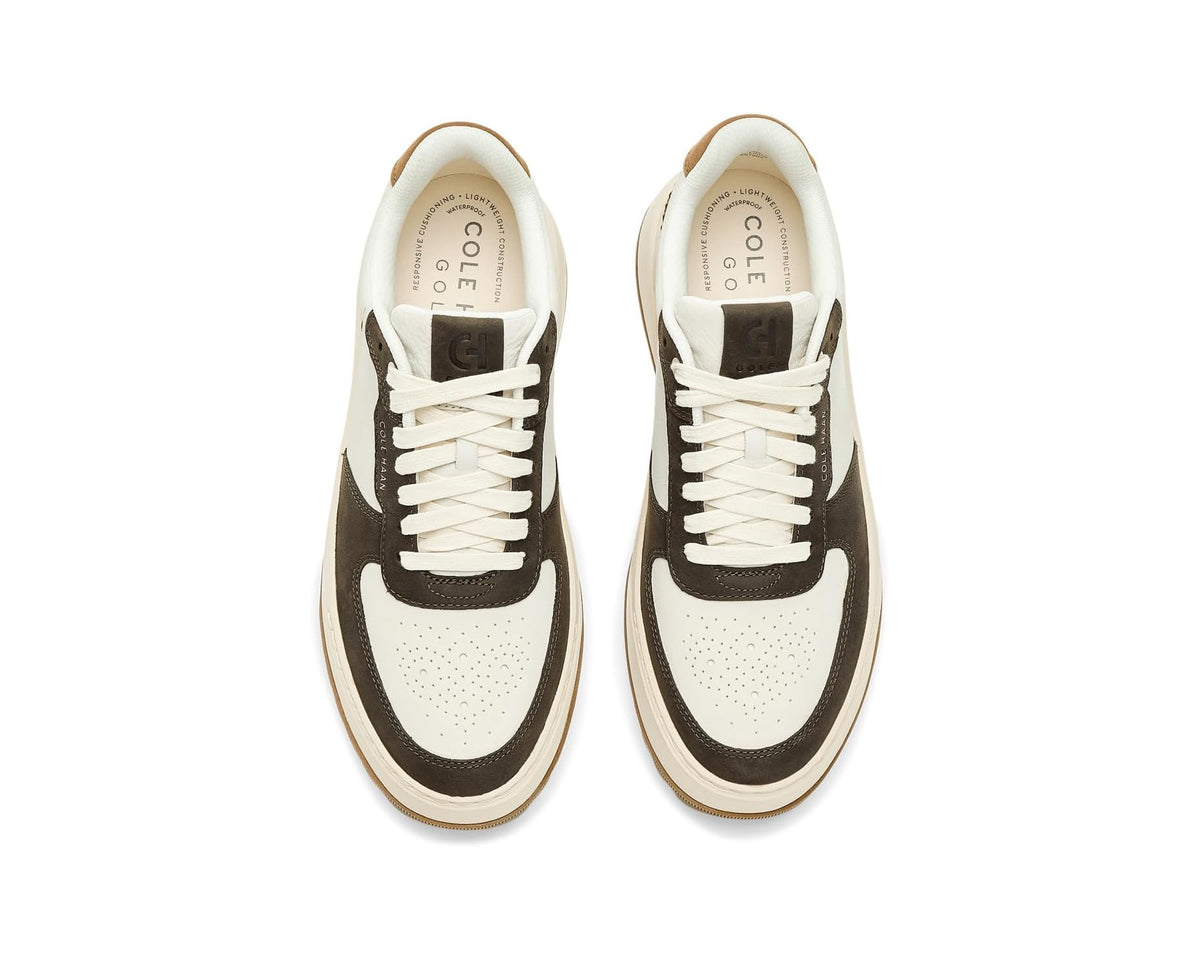 Men's Cole Haan Grandpro Crossover Golf Ivory Wp/Deep Olive Wp/Ivory