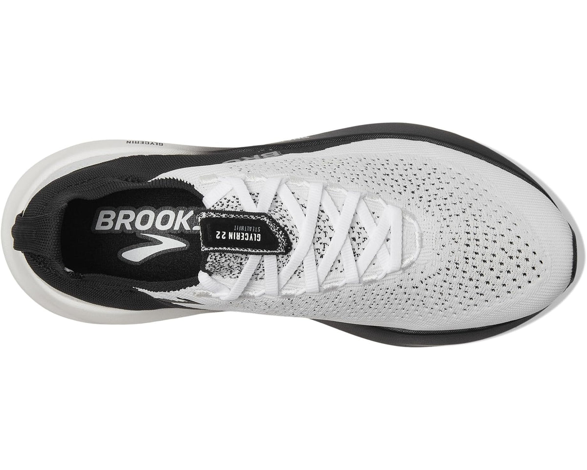Men's Brooks Glycerin StealthFit 22 White/Grey/Black