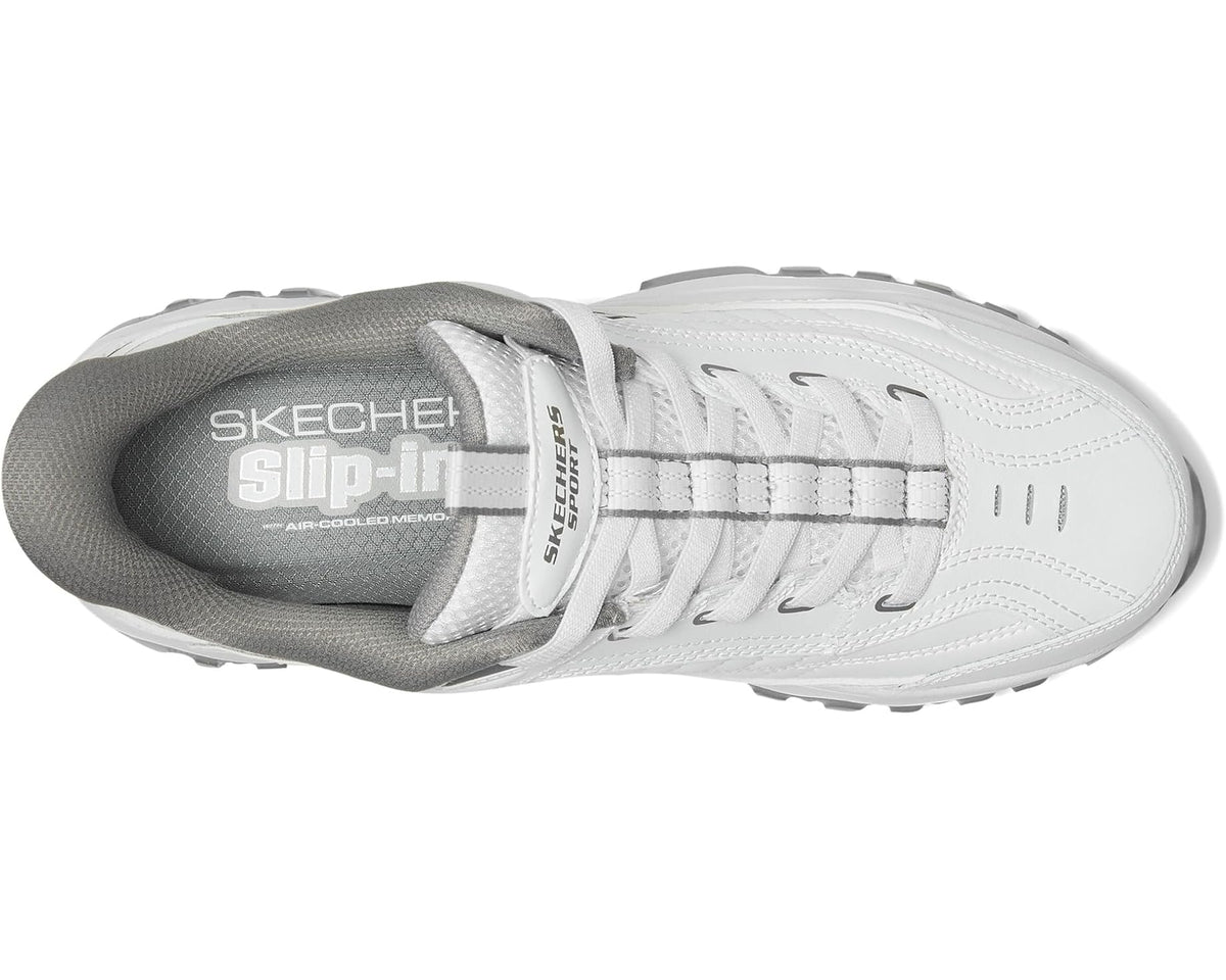 Men's SKECHERS Afterburn E'Lite Grill Corporal Hands Free Slip-In White/Gray