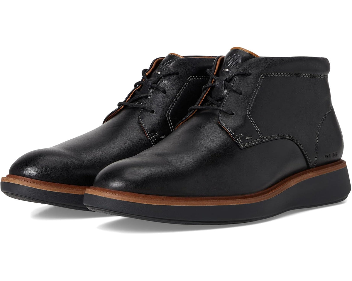 Men's Johnston & Murphy Xc+ Parker Chukka Black Waterproof Full Grain