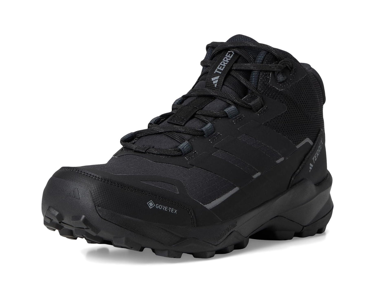 Men's adidas Outdoor Terrex Skychaser Ax5 Mid Top GORE-TEX Hiking Shoes Black/Black/Carbon