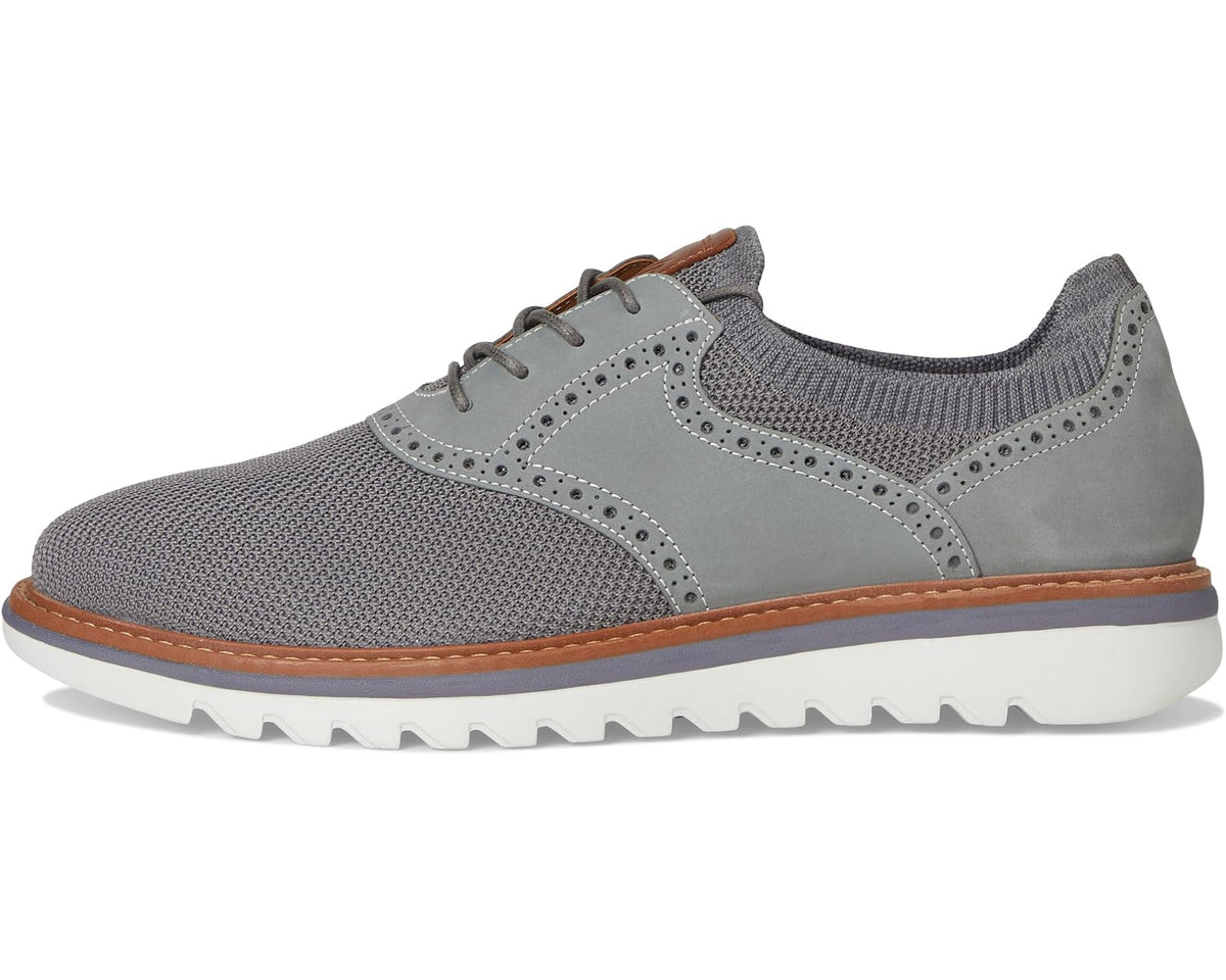 Men's Johnston & Murphy Braydon Knit Saddle Gray Knit/Nubuck