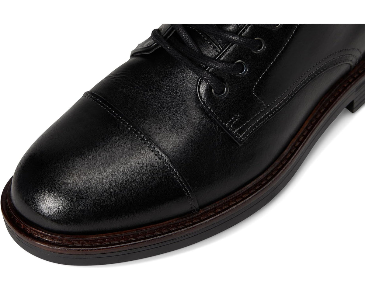 Men's Johnston & Murphy Collection Latham Cap Toe Boots Black European Calfskin