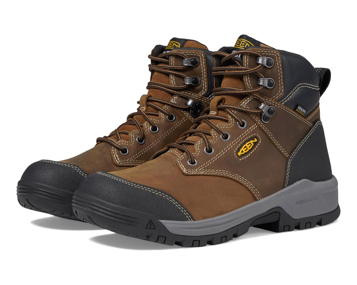 Men's KEEN Utility Evanston 6·Soft Toe Waterproof Bison/Black