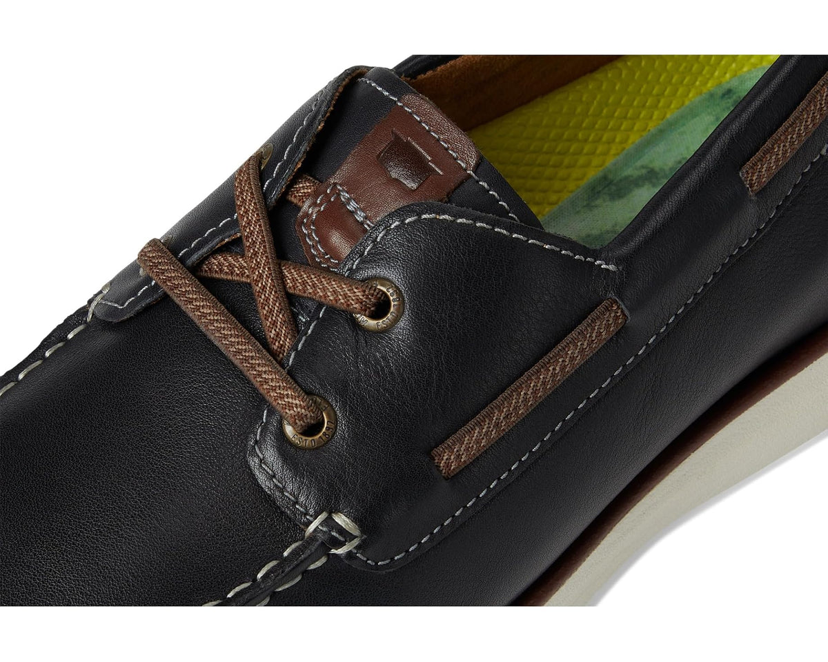 Men's Florsheim Tropics Elastic Lace Moc Toe Boat Shoes Navy