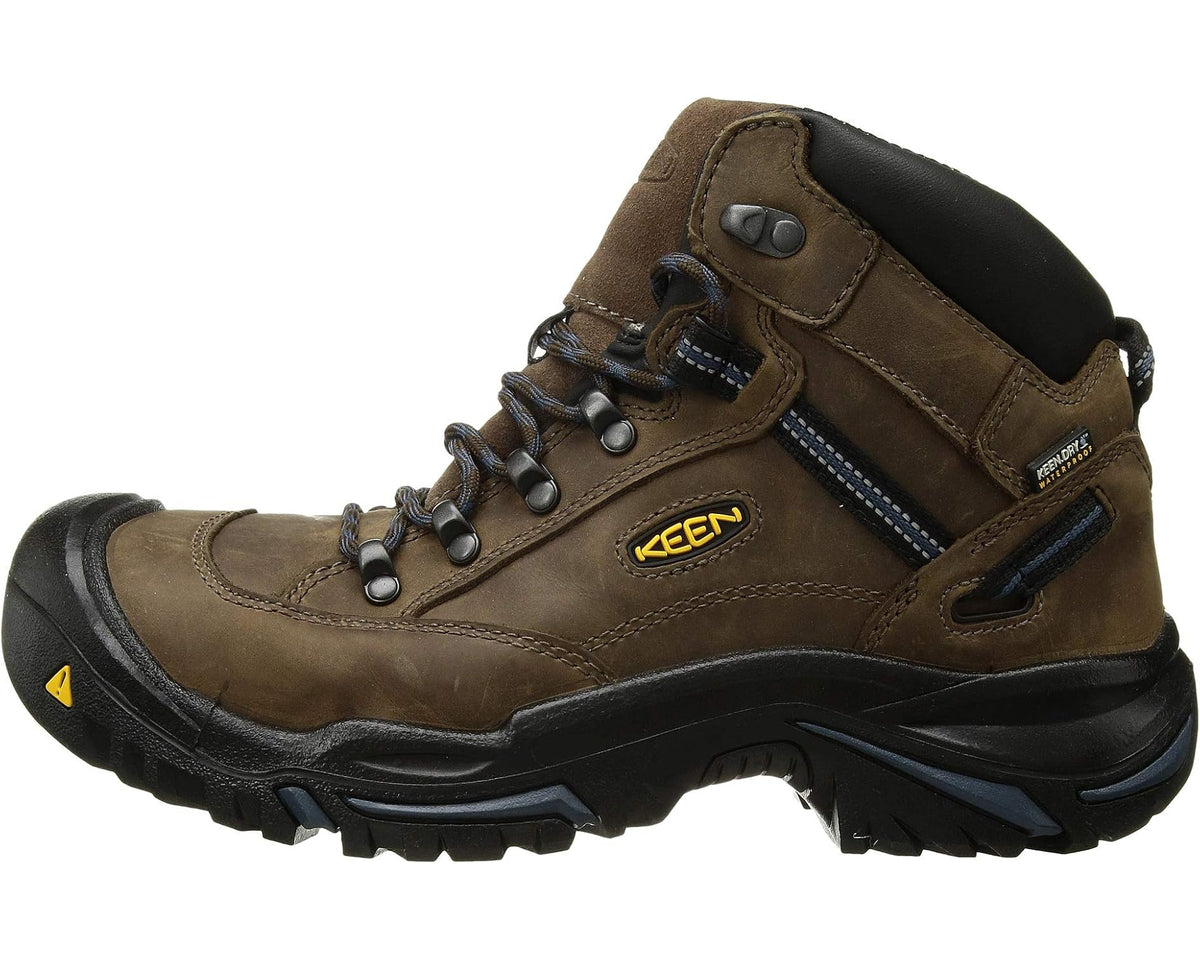 Men's KEEN Utility Braddock Mid AL Waterproof (Steel Toe) Bison/Ensign Blue