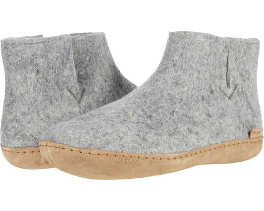 Unisex Glerups Wool Boot Leather Outsole Grey