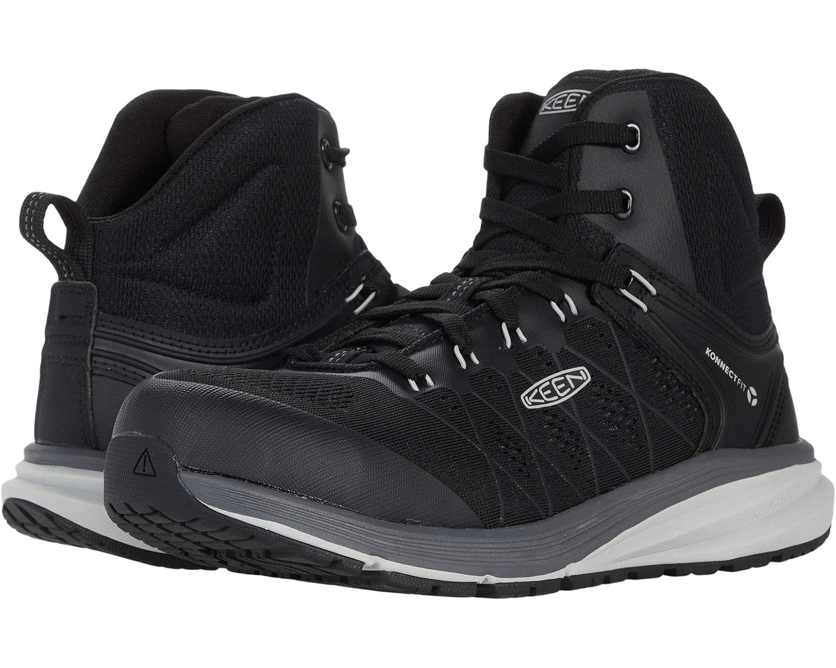 Men's KEEN Utility Vista Energy Mid (Comp Toe) Vapor/Black