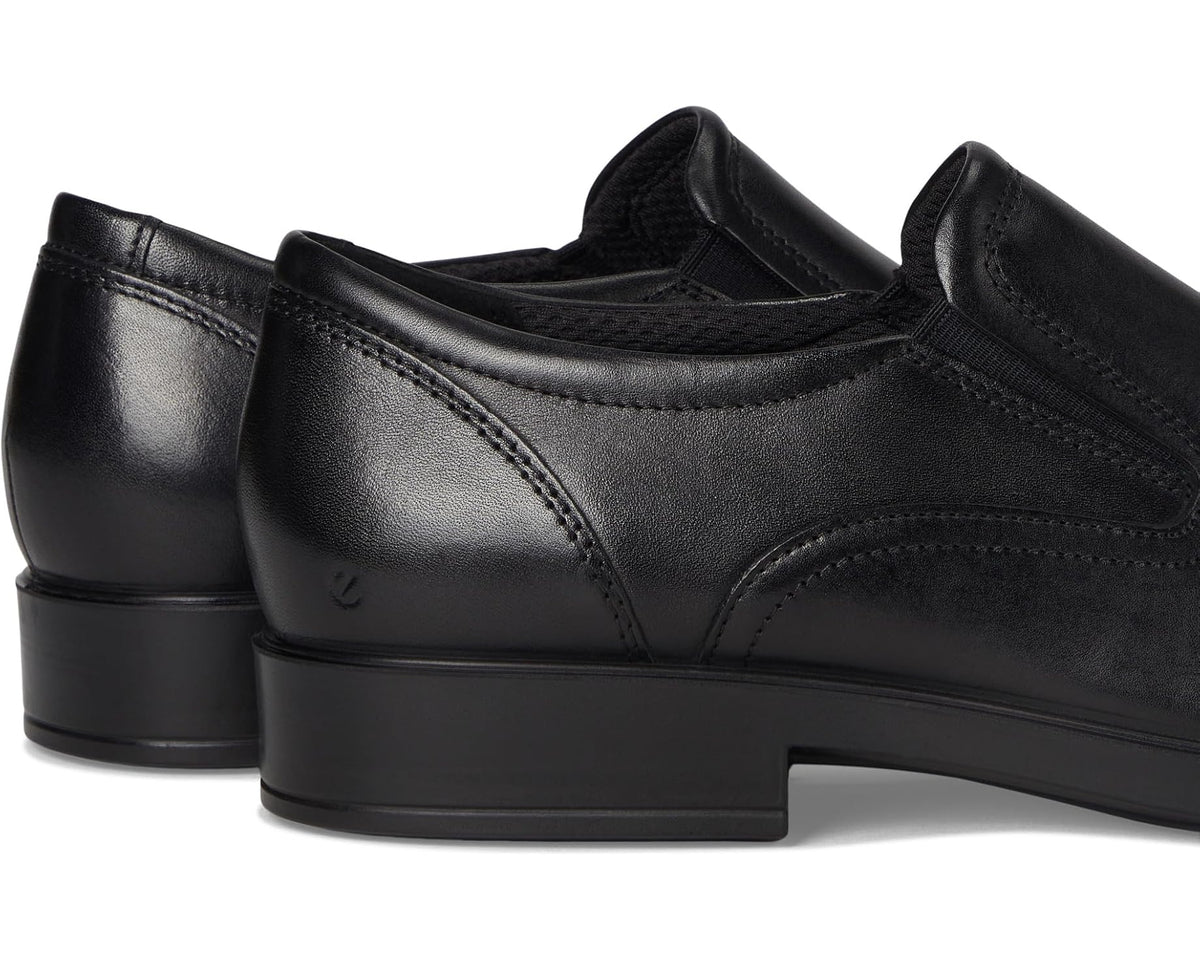 Men's ECCO Milan Plain Toe Slip On Loafers Black
