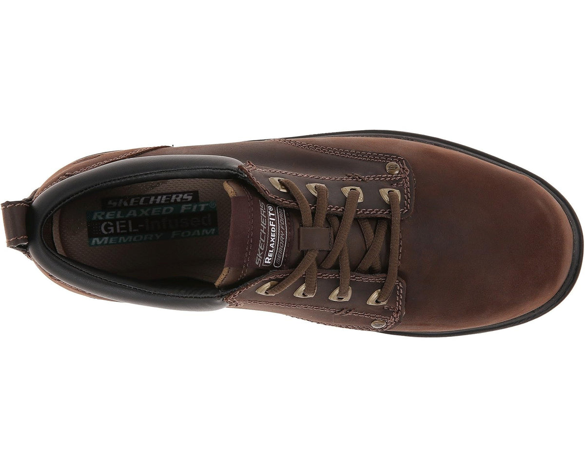 Men's SKECHERS Segment Relaxed Fit Oxford Brown