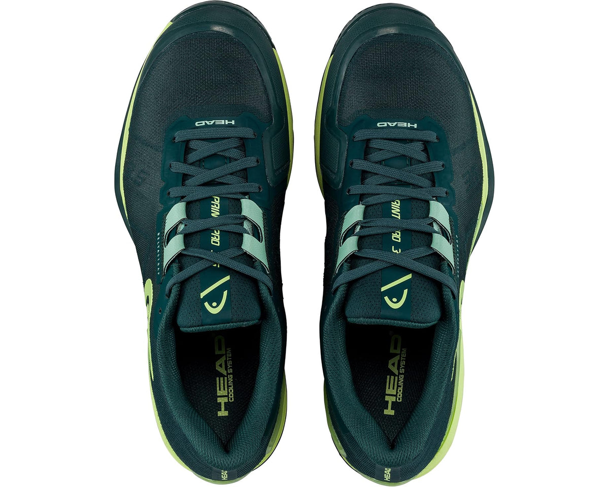 Men's HEAD Sprint Pro 3.5 Tennis Shoes Forest Green/Light Green